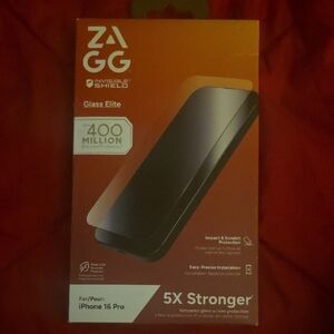 InvisibleShield Glass Elite Screen Protector for iPhone 16 Pro - Black